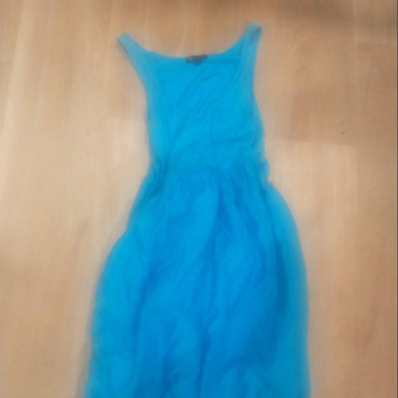Pretty  feminine‎ turquoise summer dress - Picture 1 of 6